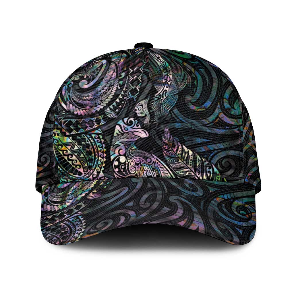 Aotearoa Moko Tribal Tattoo Classic Cap New Zealand Maori Penguin and Fantail Paua Shell Style LT03 Universal Fit Multicolor - Polynesian Pride