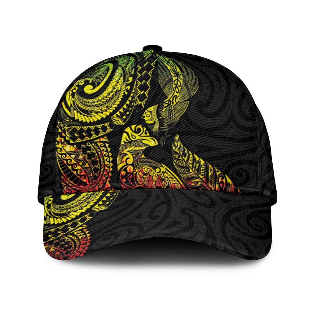 Aotearoa Moko Tribal Tattoo Classic Cap New Zealand Maori Penguin and Fantail Reggae Style LT03 Universal Fit Multicolor - Polynesian Pride