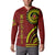 Kolisi Tonga Atele Button Sweatshirt Ngatu and Polynesian Pattern