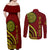 Kolisi Tonga Atele Couples Matching Off Shoulder Maxi Dress and Long Sleeve Button Shirt Ngatu and Polynesian Pattern