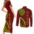 Kolisi Tonga Atele Couples Matching Short Sleeve Bodycon Dress and Long Sleeve Button Shirt Ngatu and Polynesian Pattern