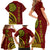 Kolisi Tonga Atele Family Matching Short Sleeve Bodycon Dress and Hawaiian Shirt Ngatu and Polynesian Pattern