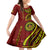 Kolisi Tonga Atele Kid Short Sleeve Dress Ngatu and Polynesian Pattern