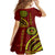 Kolisi Tonga Atele Kid Short Sleeve Dress Ngatu and Polynesian Pattern