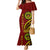 Kolisi Tonga Atele Mermaid Dress Ngatu and Polynesian Pattern