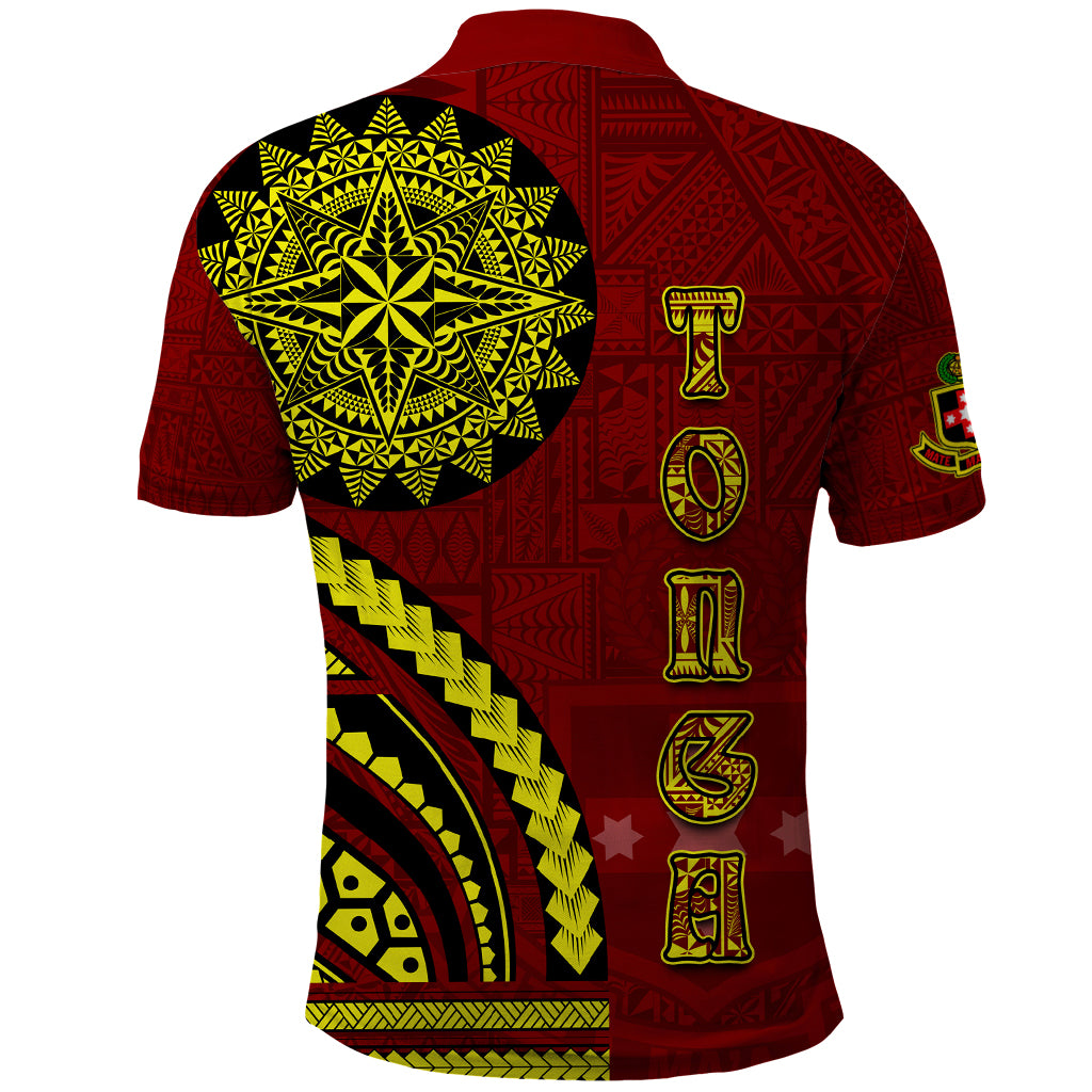 Kolisi Tonga Atele Polo Shirt Ngatu and Polynesian Pattern LT03 - Polynesian Pride
