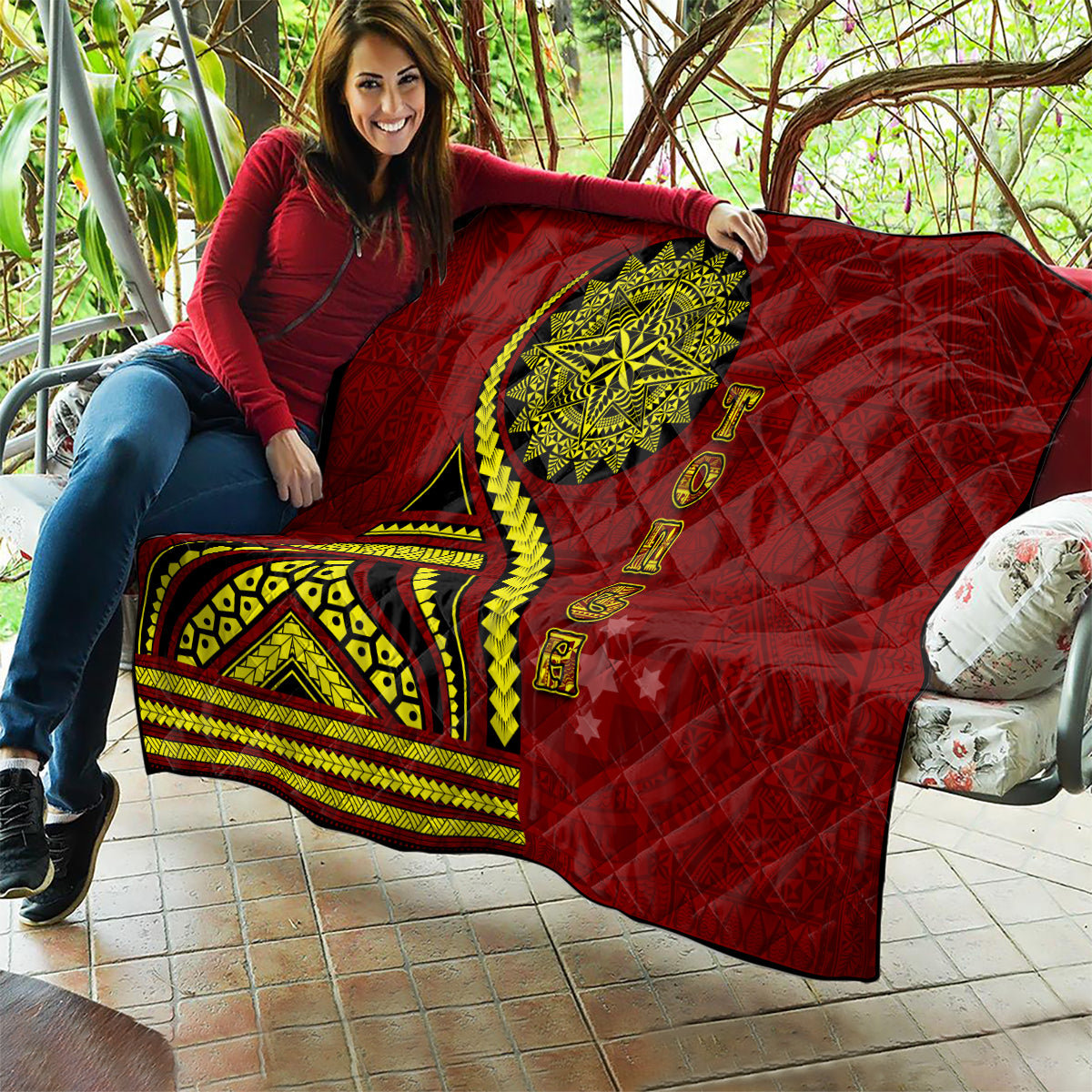Kolisi Tonga Atele Quilt Ngatu and Polynesian Pattern LT03 - Polynesian Pride