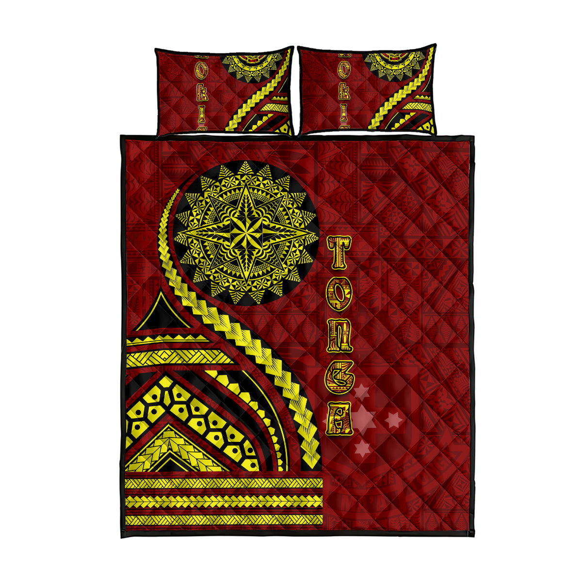Kolisi Tonga Atele Quilt Bed Set Ngatu and Polynesian Pattern LT03 - Polynesian Pride