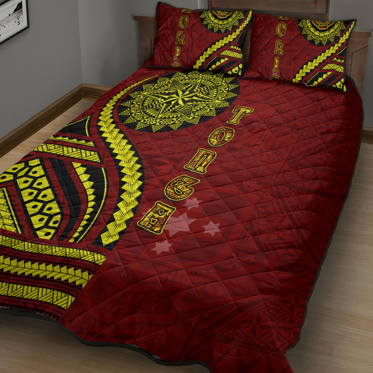 Kolisi Tonga Atele Quilt Bed Set Ngatu and Polynesian Pattern LT03 - Polynesian Pride