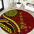 Kolisi Tonga Atele Round Carpet Ngatu and Polynesian Pattern