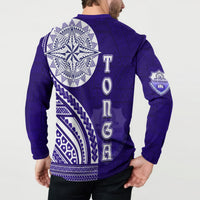 Tupou College Toloa Button Sweatshirt Ngatu and Polynesian Pattern LT03 - Polynesian Pride