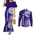 Tupou College Toloa Couples Matching Mermaid Dress and Long Sleeve Button Shirt Ngatu and Polynesian Pattern