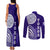 Tupou College Toloa Couples Matching Tank Maxi Dress and Long Sleeve Button Shirt Ngatu and Polynesian Pattern