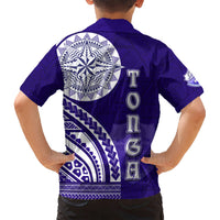 Tupou College Toloa Kid Hawaiian Shirt Ngatu and Polynesian Pattern LT03 - Polynesian Pride