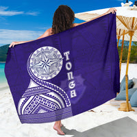 Tupou College Toloa Sarong Ngatu and Polynesian Pattern LT03 One Size 44 x 66 inches Blue - Polynesian Pride