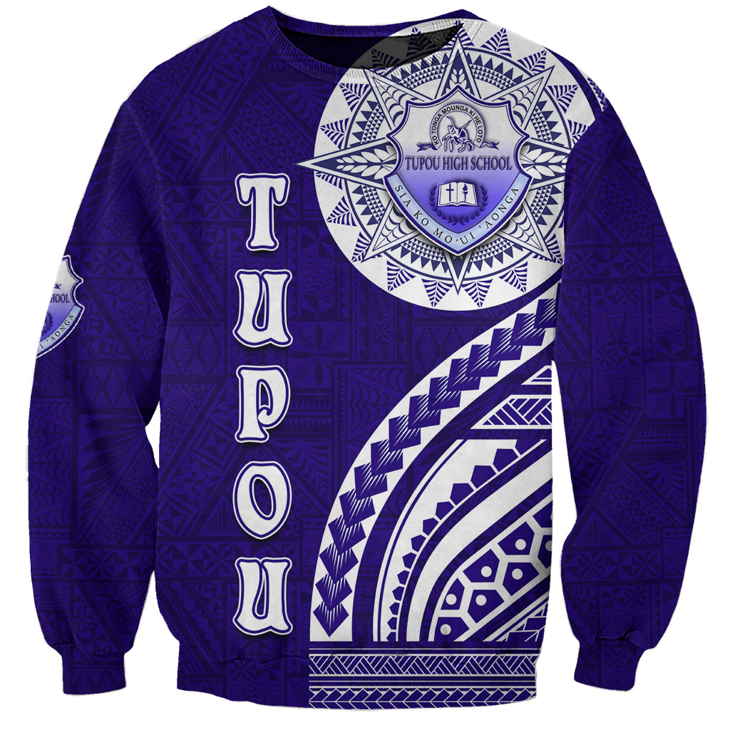 Tupou College Toloa Sweatshirt Ngatu and Polynesian Pattern