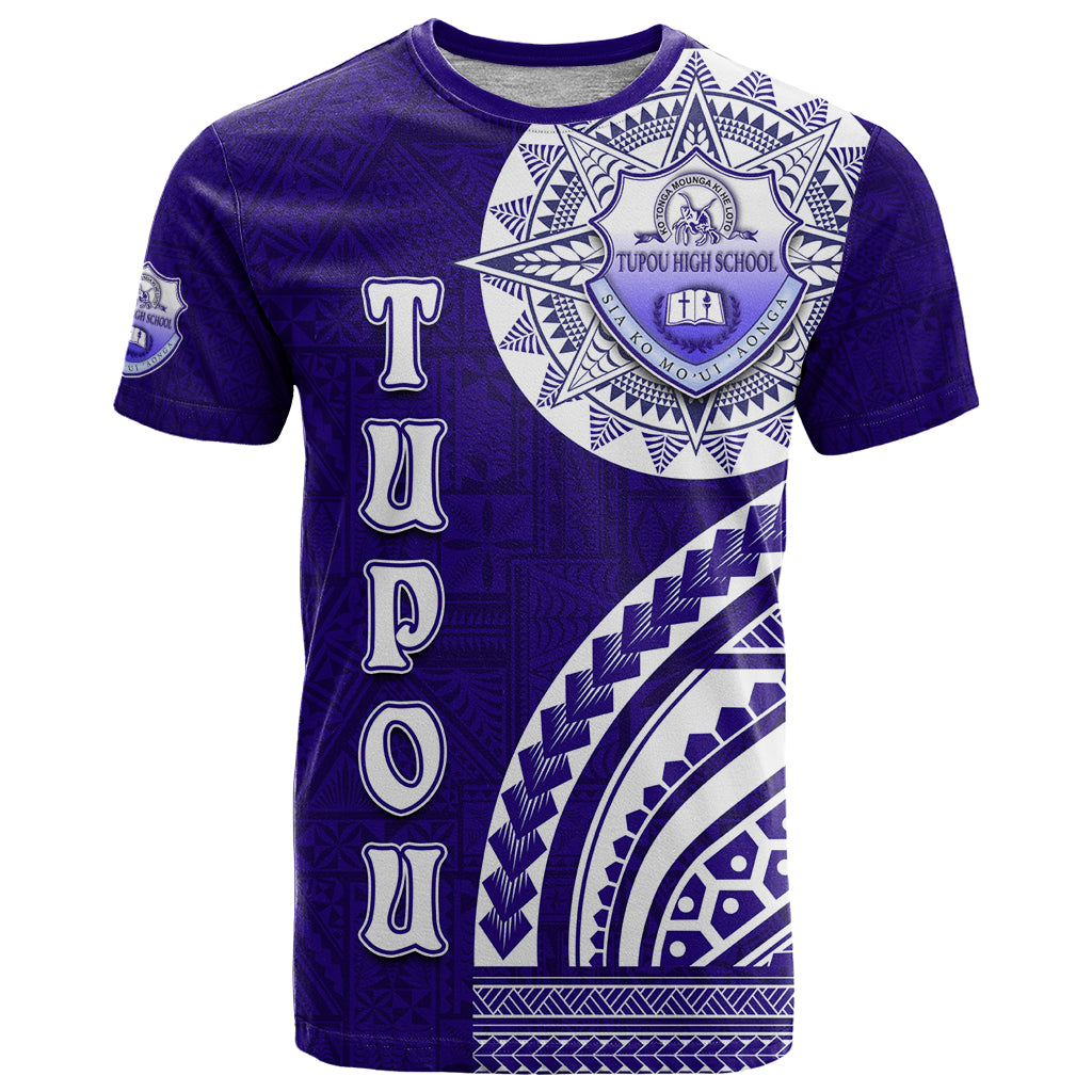 Tupou College Toloa T Shirt Ngatu and Polynesian Pattern