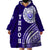 Tupou College Toloa Wearable Blanket Hoodie Ngatu and Polynesian Pattern