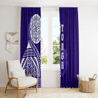 Tupou College Toloa Window Curtain Ngatu and Polynesian Pattern LT03 - Polynesian Pride