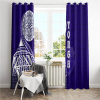 Tupou College Toloa Window Curtain Ngatu and Polynesian Pattern LT03 - Polynesian Pride