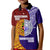 Kolisi Tonga Atele and Tupou College Toloa Kid Polo Shirt Ngatu and Polynesian Spiral Pattern