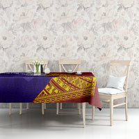 Kolisi Tonga Atele and Tupou College Toloa Tablecloth Ngatu and Polynesian Spiral Pattern LT03 - Polynesian Pride