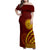 Tonga High School Family Matching Off Shoulder Maxi Dress and Hawaiian Shirt Ngatu and Polynesian Pattern