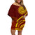 Tonga High School Family Matching Off Shoulder Short Dress and Hawaiian Shirt Ngatu and Polynesian Pattern