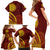 Tonga High School Family Matching Short Sleeve Bodycon Dress and Hawaiian Shirt Ngatu and Polynesian Pattern