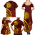 Tonga High School Family Matching Summer Maxi Dress and Hawaiian Shirt Ngatu and Polynesian Pattern