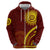 Tonga High School Hoodie Ngatu and Polynesian Pattern