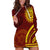 Tonga High School Hoodie Dress Ngatu and Polynesian Pattern