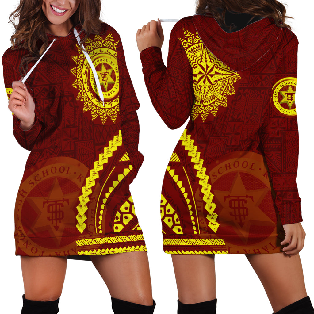 Tonga High School Hoodie Dress Ngatu and Polynesian Pattern LT03 - Polynesian Pride