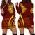 Tonga High School Hoodie Dress Ngatu and Polynesian Pattern