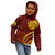 Tonga High School Kid Hoodie Ngatu and Polynesian Pattern