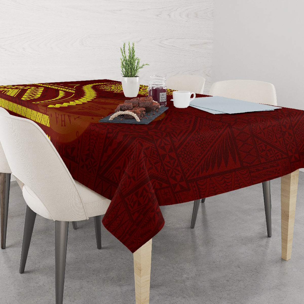 Tonga High School Tablecloth Ngatu and Polynesian Pattern LT03 - Polynesian Pride