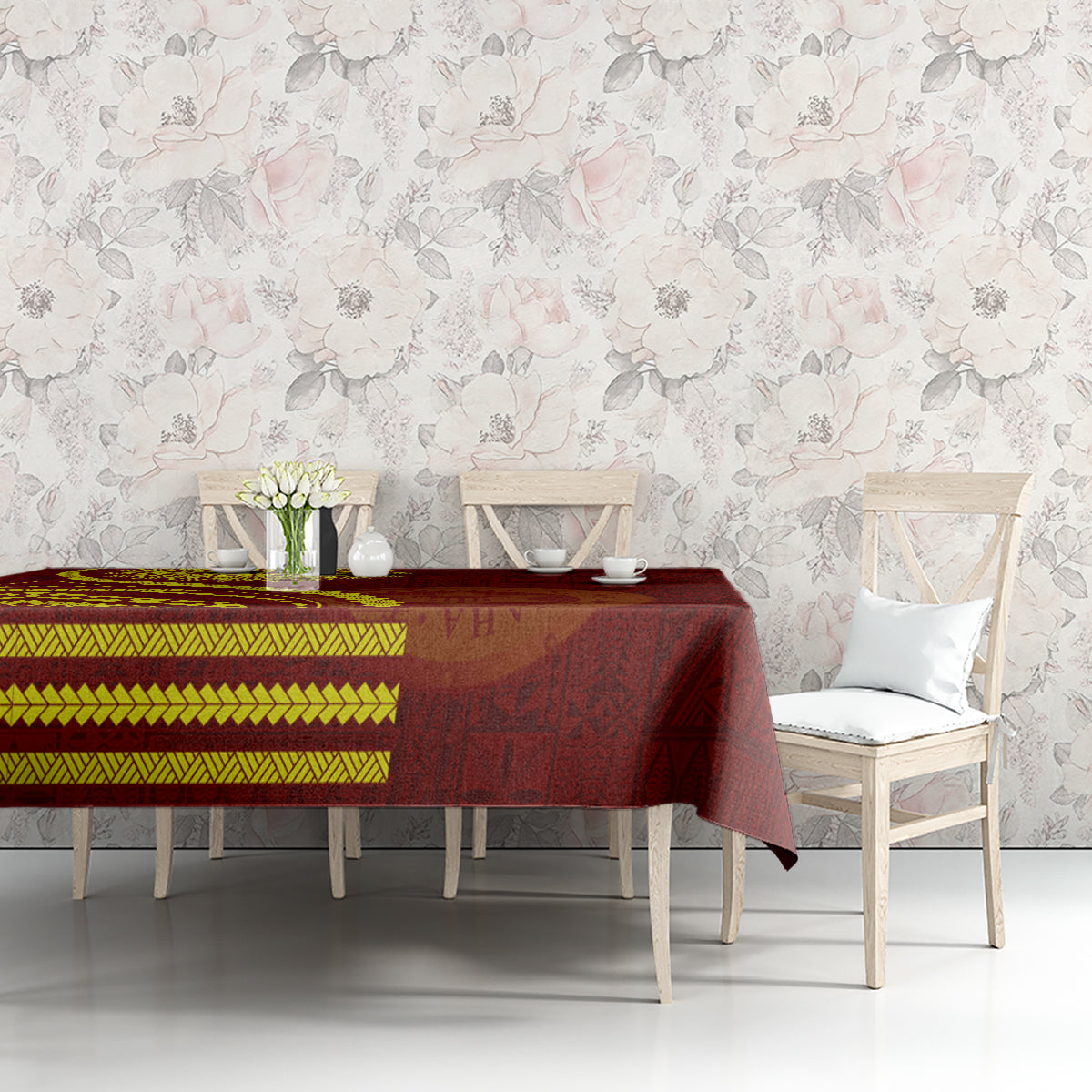 Tonga High School Tablecloth Ngatu and Polynesian Pattern LT03 - Polynesian Pride