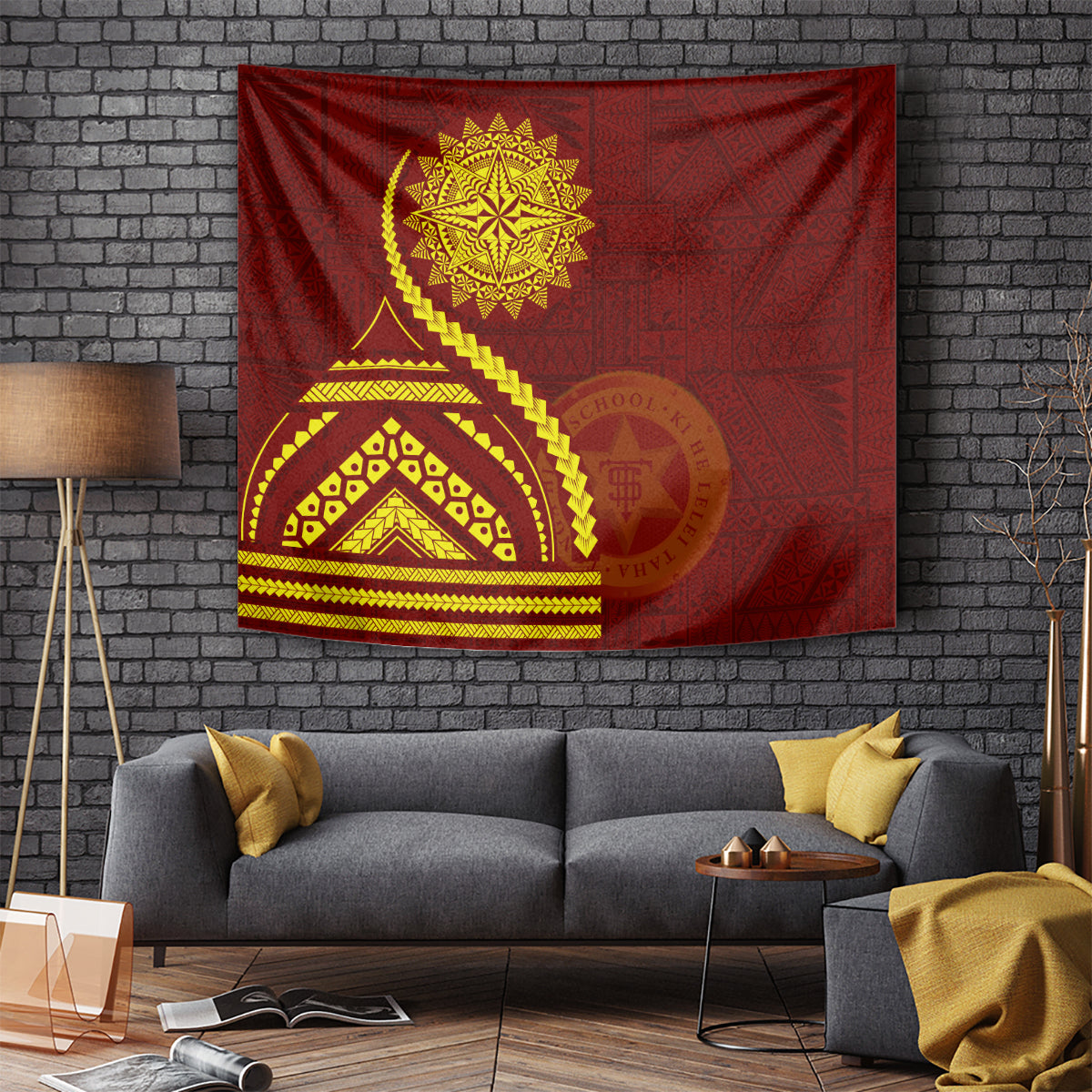Tonga High School Tapestry Ngatu and Polynesian Pattern LT03 - Polynesian Pride