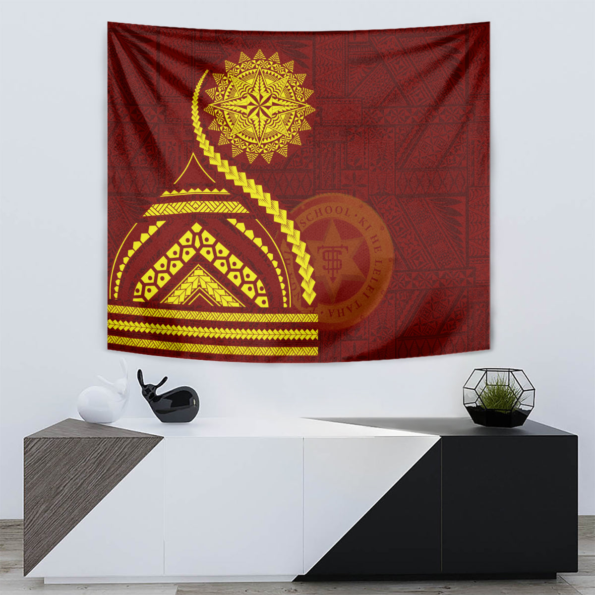 Tonga High School Tapestry Ngatu and Polynesian Pattern LT03 - Polynesian Pride