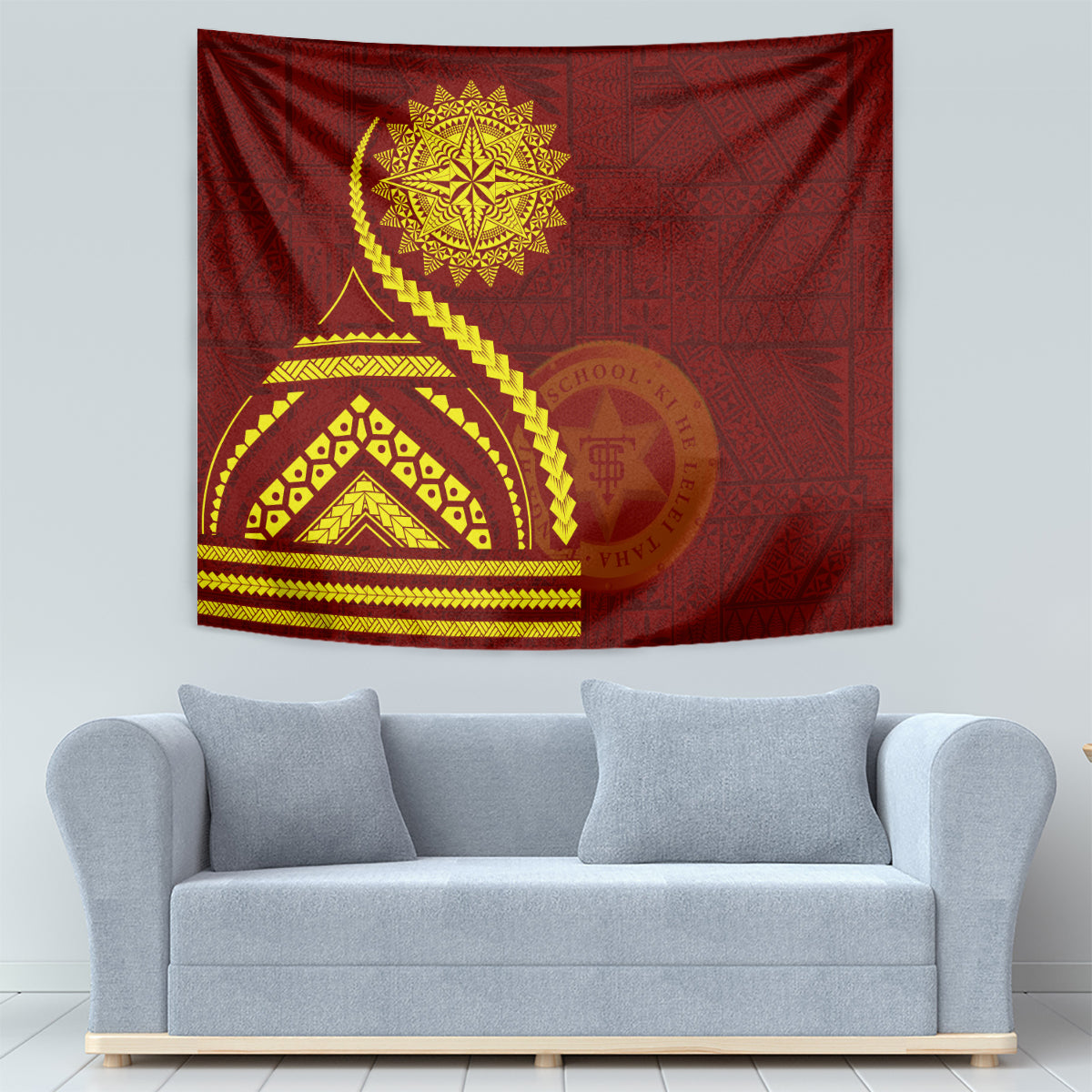 Tonga High School Tapestry Ngatu and Polynesian Pattern LT03 - Polynesian Pride