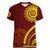 Tonga High School Women V-Neck T-Shirt Ngatu and Polynesian Pattern