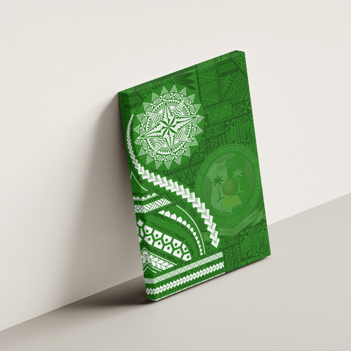 Liahona High School Canvas Wall Art Ngatu and Polynesian Pattern LT03 - Polynesian Pride