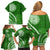 Liahona High School Family Matching Off Shoulder Short Dress and Hawaiian Shirt Ngatu and Polynesian Pattern