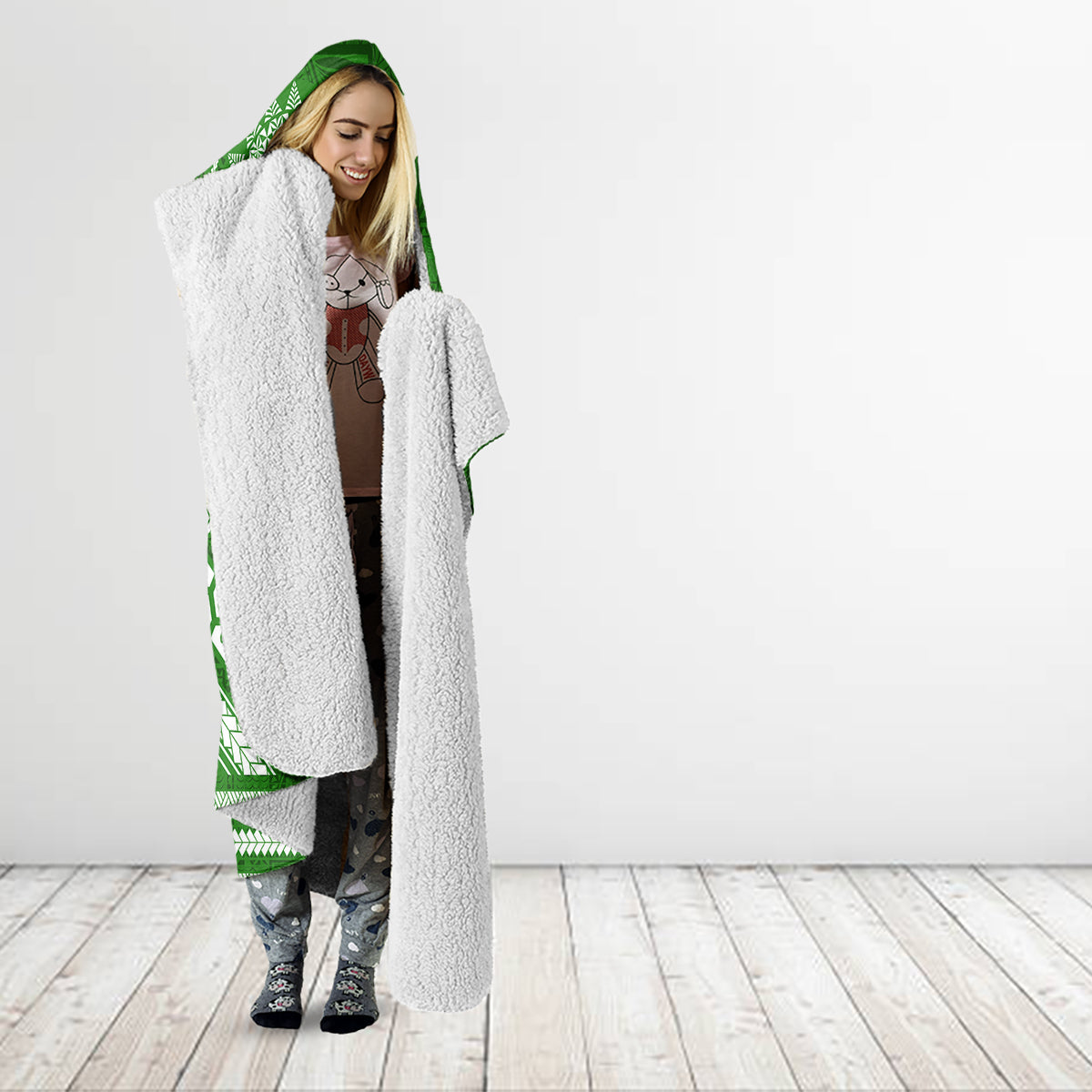Liahona High School Hooded Blanket Ngatu and Polynesian Pattern LT03 - Polynesian Pride