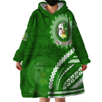 Liahona High School Wearable Blanket Hoodie Ngatu and Polynesian Pattern LT03 - Polynesian Pride