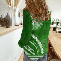 Liahona High School Women Casual Shirt Ngatu and Polynesian Pattern LT03 - Polynesian Pride