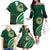 Saineha High School Family Matching Off The Shoulder Long Sleeve Dress and Hawaiian Shirt Ngatu and Polynesian Pattern