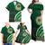 Saineha High School Family Matching Off Shoulder Maxi Dress and Hawaiian Shirt Ngatu and Polynesian Pattern