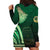 Saineha High School Hoodie Dress Ngatu and Polynesian Pattern