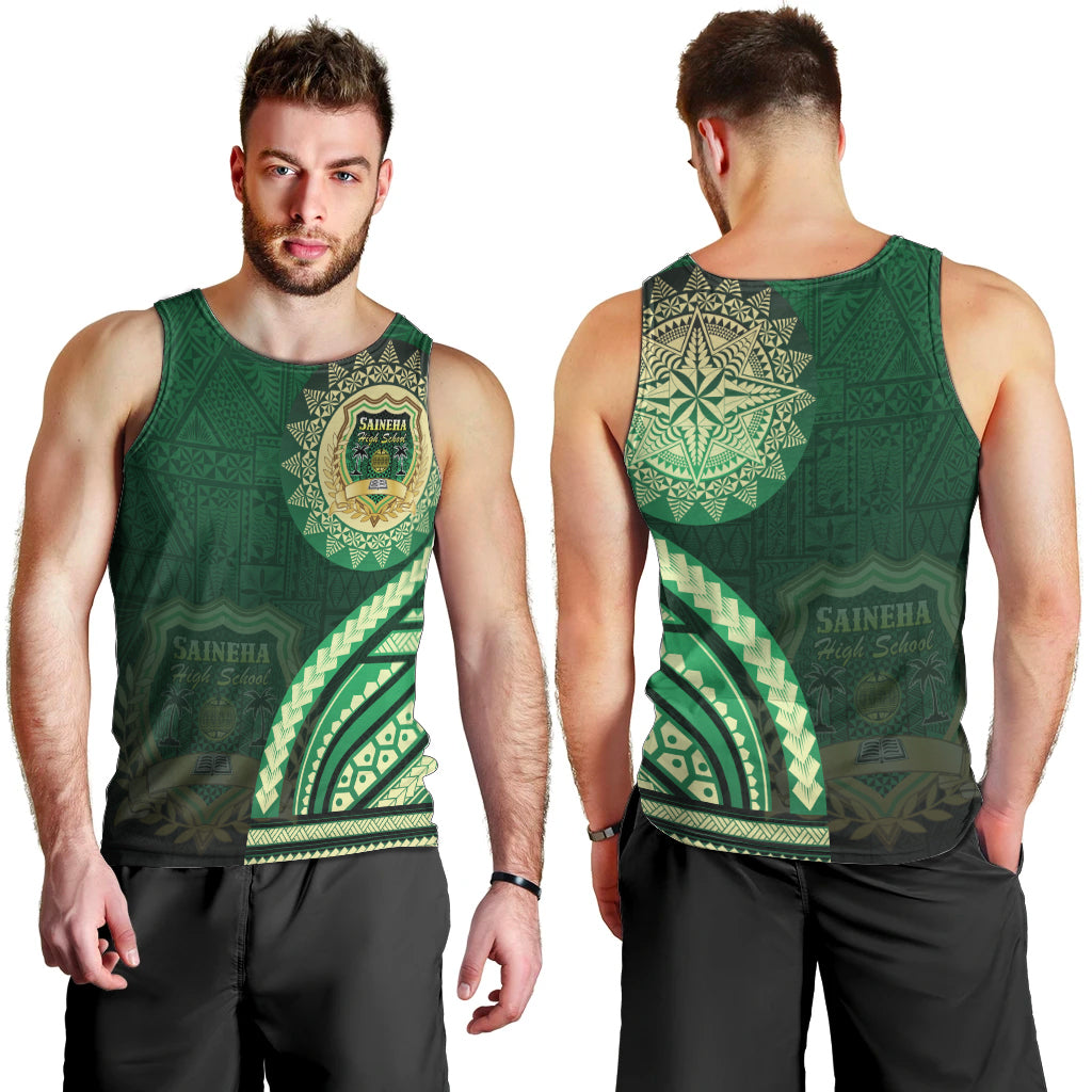 Saineha High School Men Tank Top Ngatu and Polynesian Pattern LT03 - Polynesian Pride